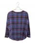 LAD MUSICIAN（ラッドミュージシャン）の古着「PULLOVER SHIRT BIG TARTAN CHECK」｜ネイビー×レッド