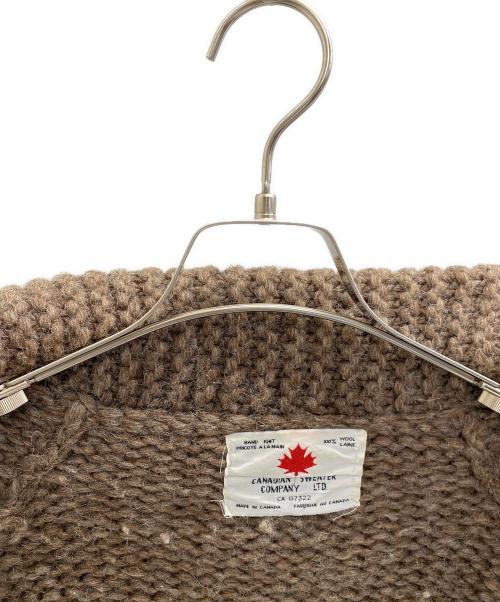 CANADIAN SWEATER COMPANY（カナディアンセーターカンパニー）CANADIAN SWEATER COMPANY (カナディアンセーターカンパニー) ニットカーディガン ブラウン サイズ:不明の古着・服飾アイテム