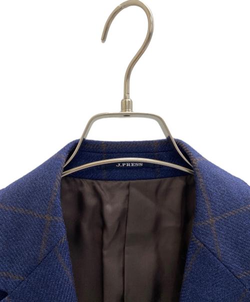 J.PRESS（ジェイプレス）J.PRESS (ジェイプレス) ウィンドウペーン ジャケット ネイビー×グレー サイズ:Mの古着・服飾アイテム