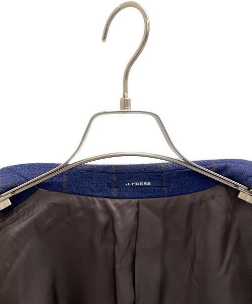 J.PRESS（ジェイプレス）J.PRESS (ジェイプレス) ウィンドウペーン ジャケット ネイビー×グレー サイズ:Mの古着・服飾アイテム