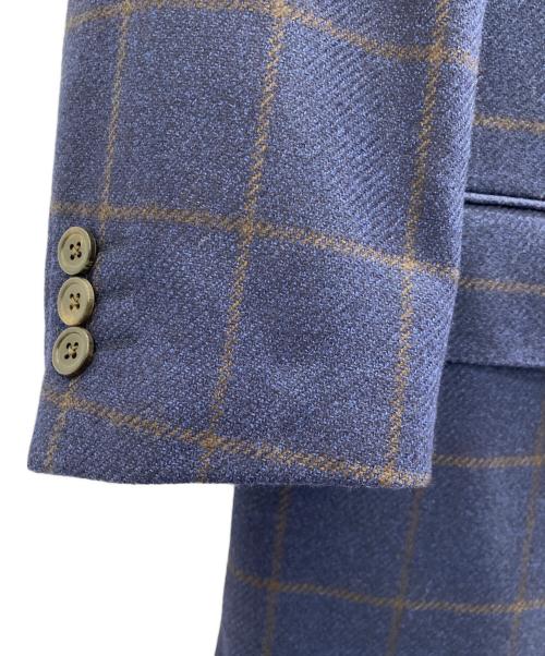 J.PRESS（ジェイプレス）J.PRESS (ジェイプレス) ウィンドウペーン ジャケット ネイビー×グレー サイズ:Mの古着・服飾アイテム