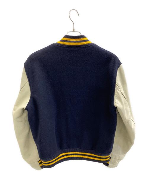 Golden Bear（ゴールデンベア）Golden Bear (ゴールデンベア) スタジャン ネイビー×ベージュ サイズ:Mの古着・服飾アイテム