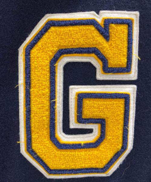 Golden Bear（ゴールデンベア）Golden Bear (ゴールデンベア) スタジャン ネイビー×ベージュ サイズ:Mの古着・服飾アイテム