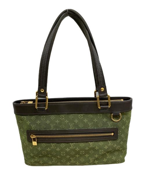 LOUIS VUITTON（ルイ ヴィトン）LOUIS VUITTON (ルイ ヴィトン) ルシーユPM カーキ×ダークブラウンの古着・服飾アイテム