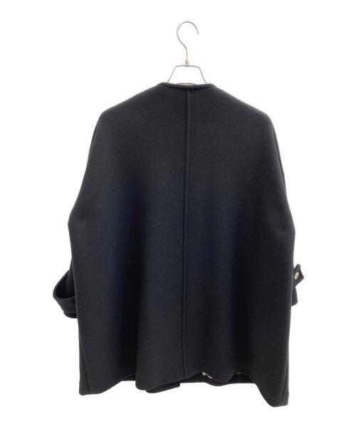 Traditional Weatherwear（トラディショナルウェザーウェア）Traditional Weatherwear (トラディショナルウェザーウェア) MALTON ノーカラーコート ブラック サイズ:34の古着・服飾アイテム