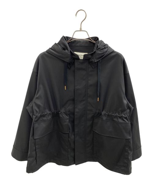 MACPHEE（マカフィー）MACPHEE (マカフィー) ダブルサテン フーディーブルゾン ブラック サイズ:36の古着・服飾アイテム
