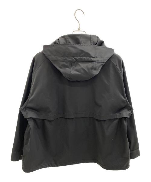MACPHEE（マカフィー）MACPHEE (マカフィー) ダブルサテン フーディーブルゾン ブラック サイズ:36の古着・服飾アイテム