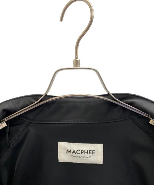 MACPHEE（マカフィー）MACPHEE (マカフィー) ダブルサテン フーディーブルゾン ブラック サイズ:36の古着・服飾アイテム