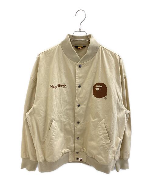 A BATHING APE（アベイシングエイプ）A BATHING APE (アベイシングエイプ) ジャケット ベージュ サイズ:Lの古着・服飾アイテム