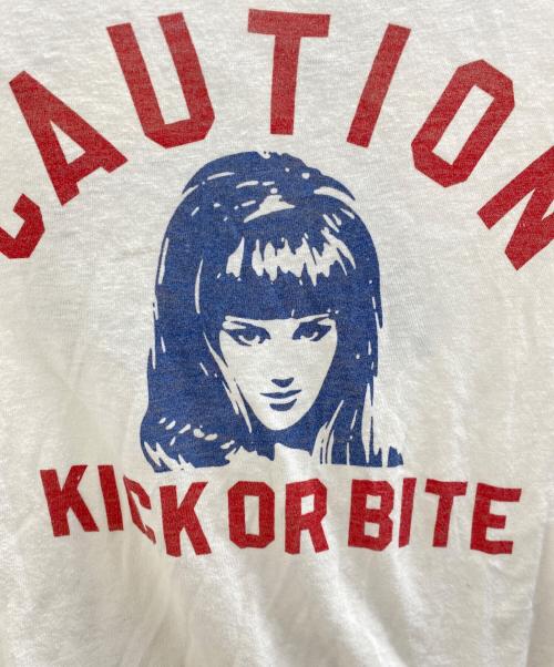 Hysteric Glamour（ヒステリックグラマー）Hysteric Glamour (ヒステリックグラマー) 半袖カットソー ホワイト サイズ:Mの古着・服飾アイテム