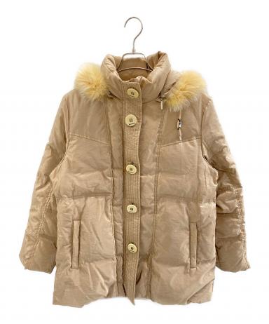 BALMAIN ダウンコート　ブラウン　フェザー L　フォックスファー　3way 中古・古着通販】BALMAIN (バルマン) ダウンコート ブラウン サイズ:L