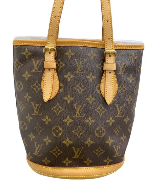 LOUIS VUITTON（ルイ ヴィトン）LOUIS VUITTON (ルイ ヴィトン) モノグラム　バケットPM ブラウンの古着・服飾アイテム