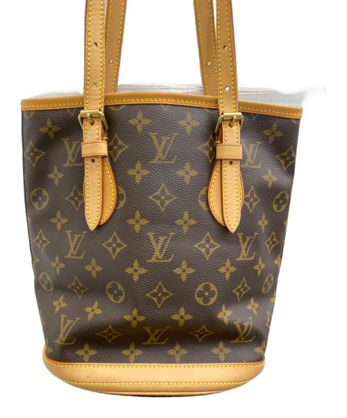 LOUIS VUITTON（ルイ ヴィトン）LOUIS VUITTON (ルイ ヴィトン) モノグラム　バケットPM ブラウンの古着・服飾アイテム