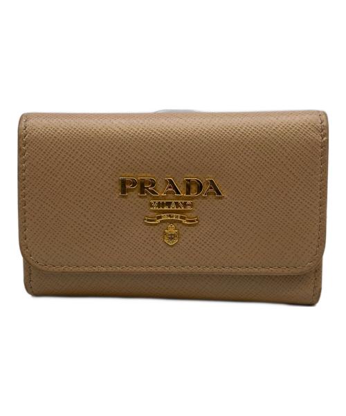 PRADA（プラダ）PRADA (プラダ) 4連キーケース ピンクベージュの古着・服飾アイテム