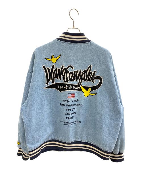MARK GONZALES（マーク・ゴンザレス）MARK GONZALES (マーク・ゴンザレス) デニムスタジャン ブルー サイズ:XLの古着・服飾アイテム