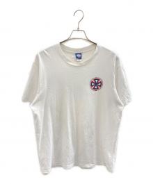 INDEPENDENT（インディペンデント）の古着「アイアンクロス S/S Tシャツ」｜ホワイト