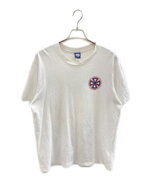 INDEPENDENT（インディペンデント）INDEPENDENT (インディペンデント) アイアンクロス S/S Tシャツ ホワイト サイズ:Lの古着・服飾アイテム