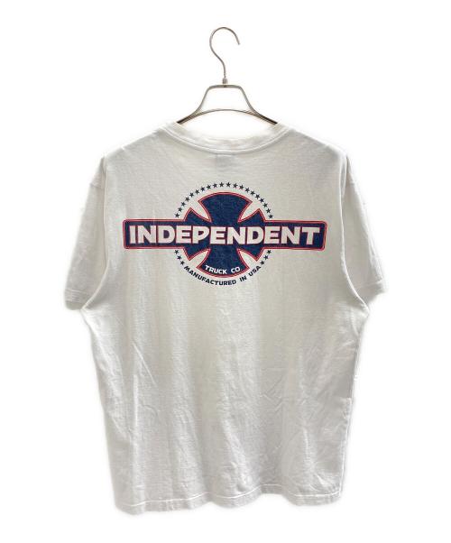 INDEPENDENT（インディペンデント）INDEPENDENT (インディペンデント) アイアンクロス S/S Tシャツ ホワイト サイズ:Lの古着・服飾アイテム