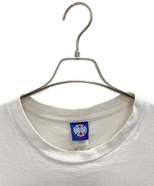 INDEPENDENT（インディペンデント）INDEPENDENT (インディペンデント) アイアンクロス S/S Tシャツ ホワイト サイズ:Lの古着・服飾アイテム