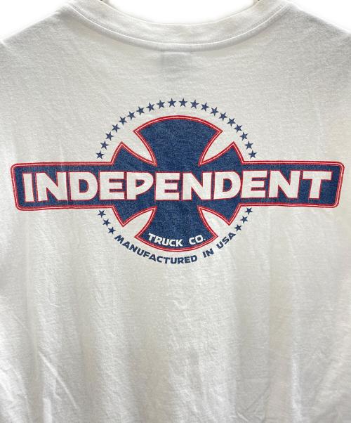 INDEPENDENT（インディペンデント）INDEPENDENT (インディペンデント) アイアンクロス S/S Tシャツ ホワイト サイズ:Lの古着・服飾アイテム
