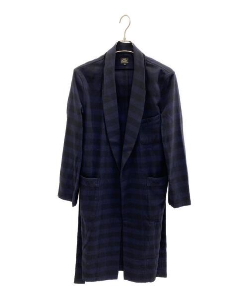 TRADE MARK GOLD（トレードマークゴールド）TRADE MARK GOLD (トレードマークゴールド) ロングカーディガン ネイビー サイズ:Sの古着・服飾アイテム