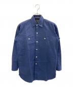 NIGEL CABOURN×LYBROナイジェルケーボン×ライブロ）の古着「長袖シャツ」｜ネイビー