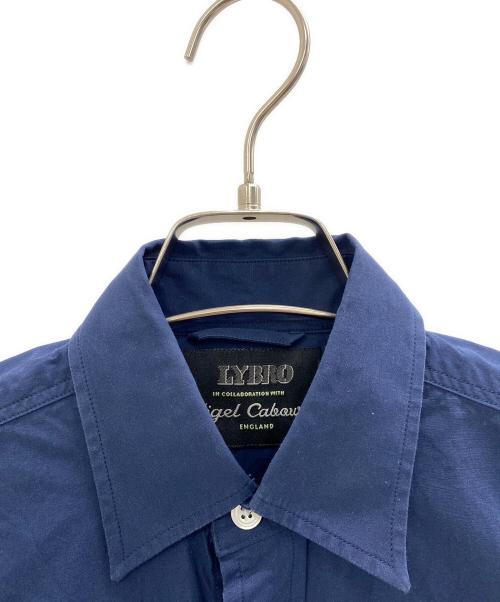 NIGEL CABOURN（ナイジェルケーボン）NIGEL CABOURN (ナイジェルケーボン) LYBRO (ライブロ) 長袖シャツ ネイビー サイズ:44の古着・服飾アイテム