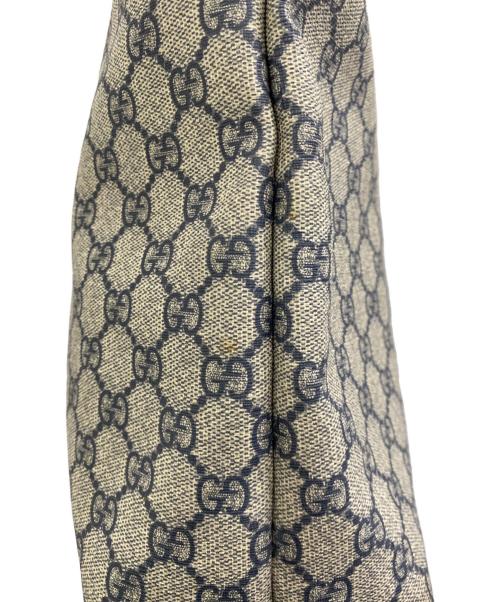 GUCCI（グッチ）GUCCI (グッチ) トートバッグGGスプリーム ベージュ×ネイビーの古着・服飾アイテム