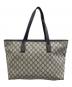 GUCCI (グッチ) トートバッグGGスプリーム ベージュ×ネイビー：30000円