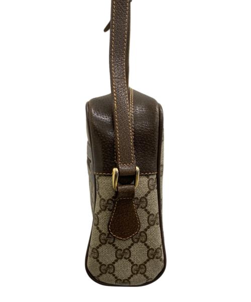 GUCCI（グッチ）GUCCI (グッチ) ショルダーバッグOLD GUCCI Accessory Collectionシェリーライン ブラウン×ベージュの古着・服飾アイテム