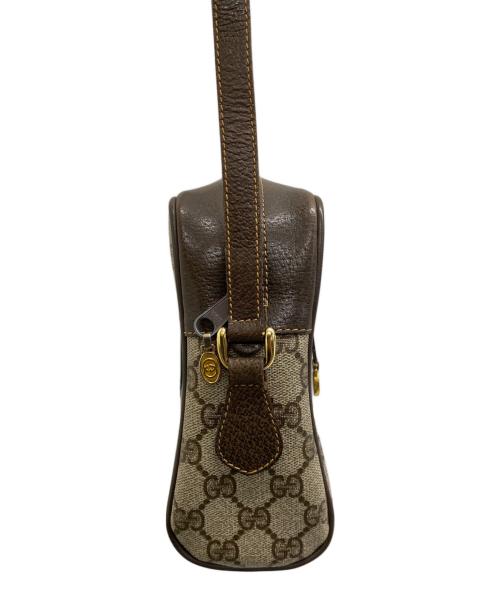 GUCCI（グッチ）GUCCI (グッチ) ショルダーバッグOLD GUCCI Accessory Collectionシェリーライン ブラウン×ベージュの古着・服飾アイテム