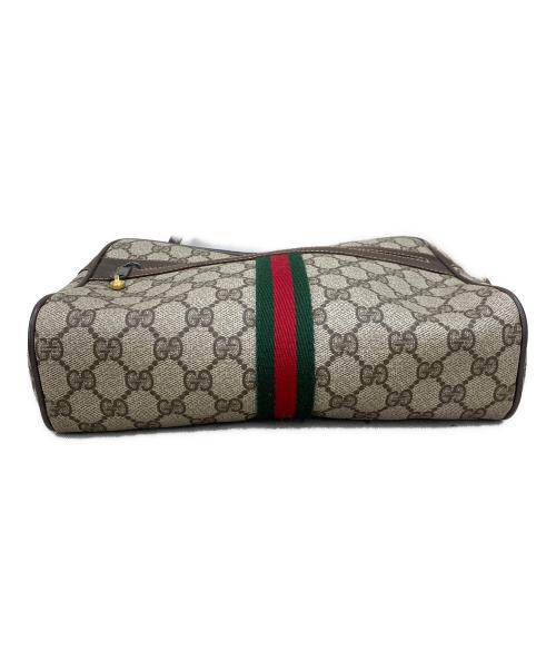 GUCCI（グッチ）GUCCI (グッチ) ショルダーバッグOLD GUCCI Accessory Collectionシェリーライン ブラウン×ベージュの古着・服飾アイテム