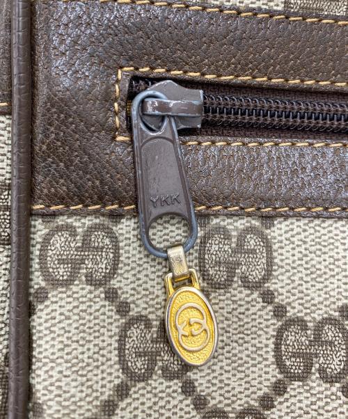 GUCCI（グッチ）GUCCI (グッチ) ショルダーバッグOLD GUCCI Accessory Collectionシェリーライン ブラウン×ベージュの古着・服飾アイテム