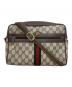 GUCCI（グッチ）の古着「ショルダーバッグOLD GUCCI Accessory Collectionシェリーライン」｜ブラウン×ベージュ