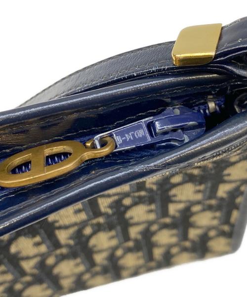 Christian Dior（クリスチャン ディオール）Christian Dior (クリスチャン ディオール) ワンショルダーバッグ ネイビー×ベージュの古着・服飾アイテム