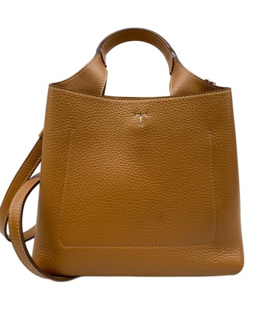 TOD'S（トッズ）TOD'S (トッズ) FLORIDA DOUBLE MICRO Tタイムレスミニ ブラウンの古着・服飾アイテム