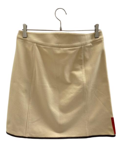 PRADA（プラダ）PRADA (プラダ) 台形スカート ベージュ サイズ:L (42)の古着・服飾アイテム