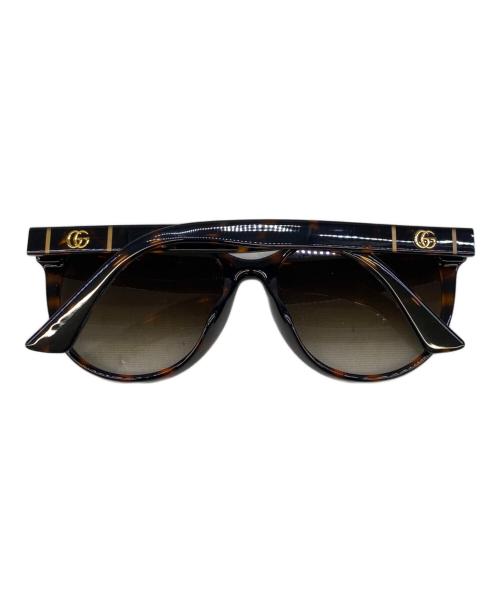 GUCCI（グッチ）GUCCI (グッチ) サングラス ブラウン サイズ:56□17の古着・服飾アイテム