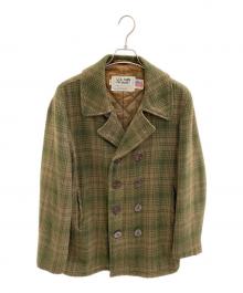 u.s.740N PEA JACKET（ユー・エス・ナナーヨンゼロ・エヌ・ピー・ジャケット）の古着「Pコート」｜ブラウン×グリーン
