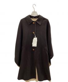 Maison Margiela（メゾンマルジェラ）の古着「アンゴラ混ポンチョ　2007AW 本人期 」｜ネイビー