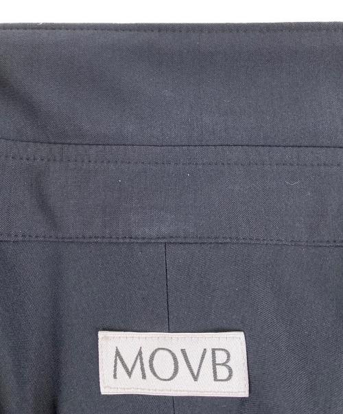 movb（モーヴ）movb (モーヴ) ジャストフィットセミレギュラーカラーシャツ ブラック サイズ:50（L）の古着・服飾アイテム