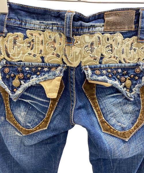 RED PEPPER（レッドペッパー）RED PEPPER (レッドペッパー) デニムパンツ ネイビー サイズ:24の古着・服飾アイテム