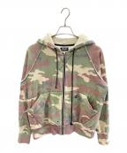Fake Ass Flowersフェイク アス フラワーズ）の古着「2024SS AGED ZIP UP HOODIE」｜アイボリー