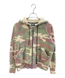 Fake Ass Flowers（フェイク アス フラワーズ）の古着「2024SS AGED ZIP UP HOODIE」｜アイボリー
