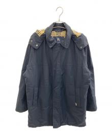 BURBERRY（バーバリー）の古着「裏地ノバチェックコート」｜ネイビー
