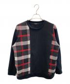 BLACK LABEL CRESTBRIDGEブラックレーベル クレストブリッジ）の古着「スウェット」｜ブラック×レッド