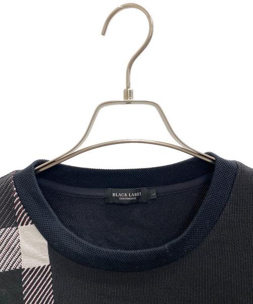 BLACK LABEL CRESTBRIDGE（ブラックレーベル クレストブリッジ）BLACK LABEL CRESTBRIDGE (ブラックレーベル クレストブリッジ) スウェット ブラック×レッド サイズ:Lの古着・服飾アイテム