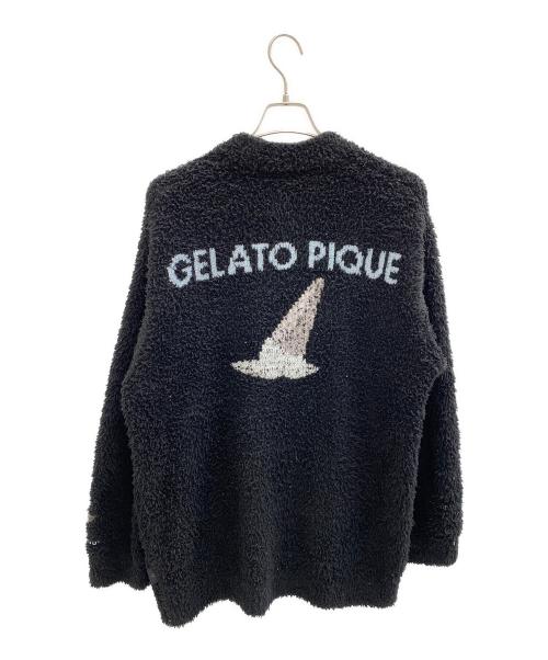 gelato pique（ジェラートピケ）gelato pique (ジェラートピケ) ジェラートカーディガン ブラック サイズ:M-Lの古着・服飾アイテム