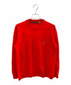 BLACK LABEL CRESTBRIDGEブラックレーベル クレストブリッジ）の古着「厚手ニット」｜レッド