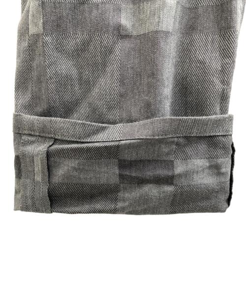 BLACK LABEL CRESTBRIDGE（ブラックレーベル クレストブリッジ）BLACK LABEL CRESTBRIDGE (ブラックレーベル クレストブリッジ) シャドークレストブリッジチェック5ポケットパンツ グレー サイズ:Lの古着・服飾アイテム